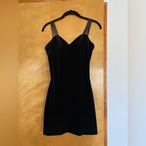 Sweetheart LBD Velvet Mini with Boning